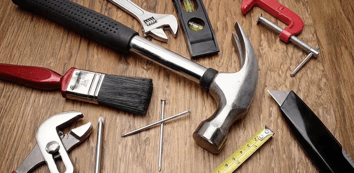 Handyman tools laid out for home repair and maintenance work in Springfield, MO