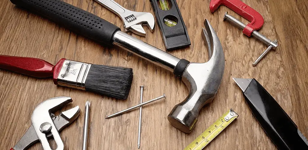 Handyman tools laid out for home repair and maintenance work in Springfield, MO